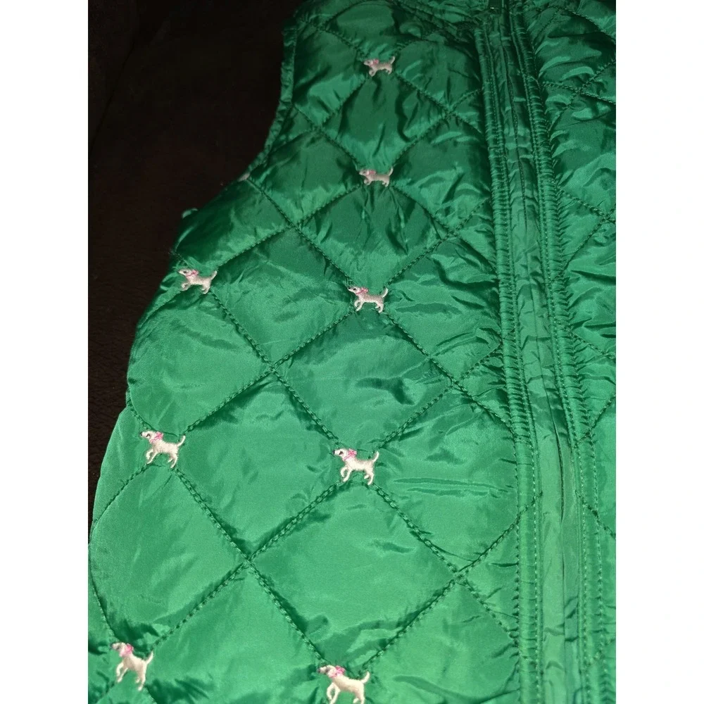 Gymboree smart girls rule dog puffer vest size medium 7 8